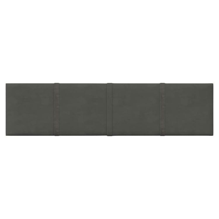 Panneaux muraux vidaxl 12 st 1,08 m² 60x15 cm en velours gris foncé