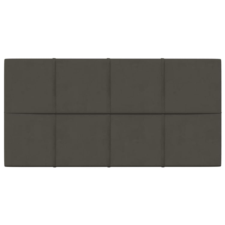 Panneaux muraux Vidaxl 12 st 2,16 m² 60x30 cm en velours gris foncé