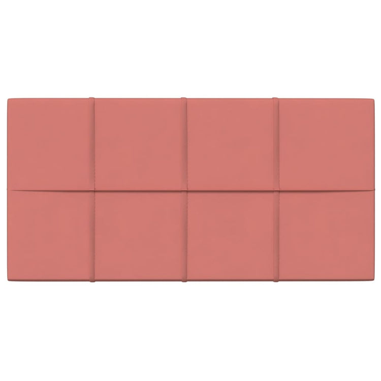 Panneaux muraux vidaxl 12 st 2,16 m² 60x30 cm en velours rose