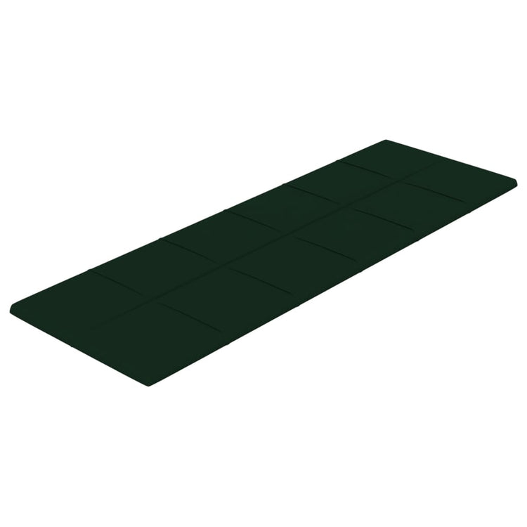 Panneaux muraux Vidaxl 12 ST 3,24 m² 90x30 cm Velvet vert foncé