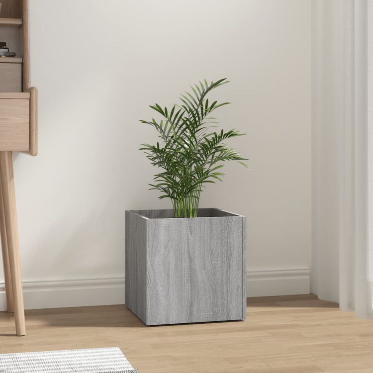 Vidaxl Planteur Big 40x40x40 cm Processus en bois Grey Sonoma Oak
