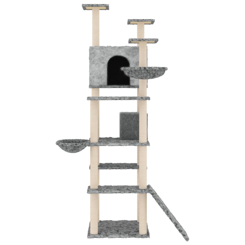 Vidaxl Cat Furniture avec Sisal Scratch Posts 191 cm Gris clair