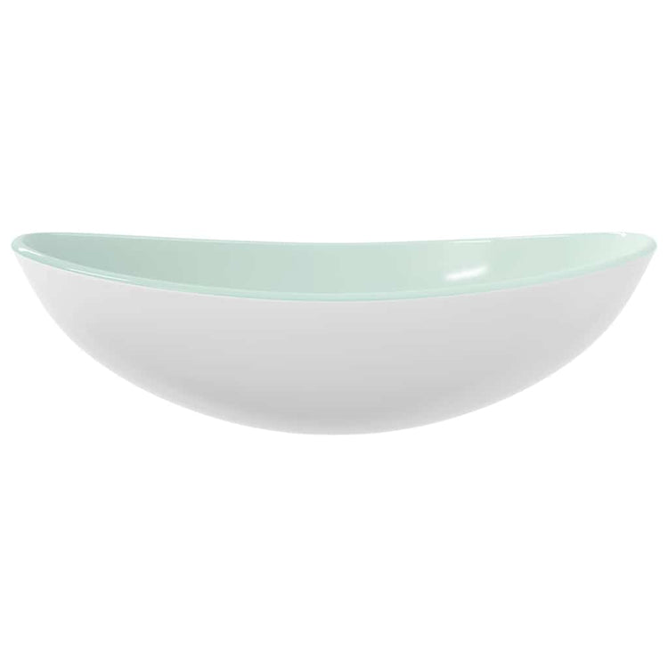 Vidaxl Washbasin 54.5x35x15,5 cm Blanc de verre durci