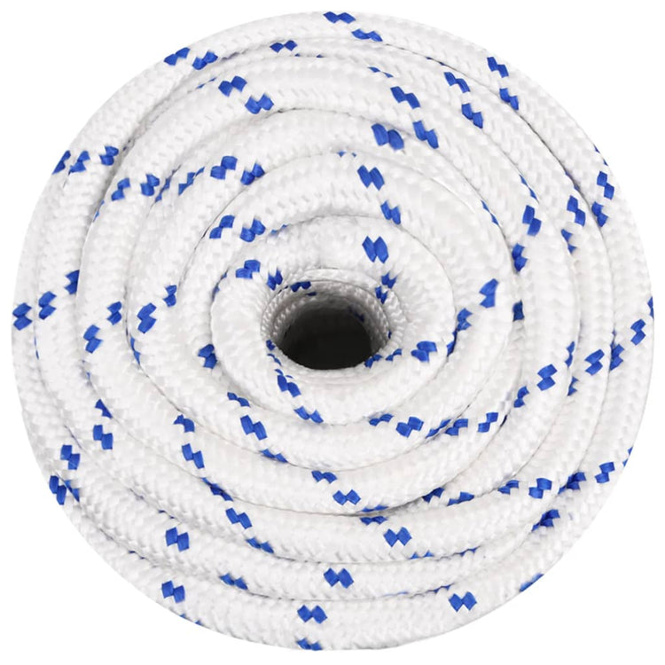 Corde à démarrage Vidaxl 20 mm 25 m de polypropylène blanc