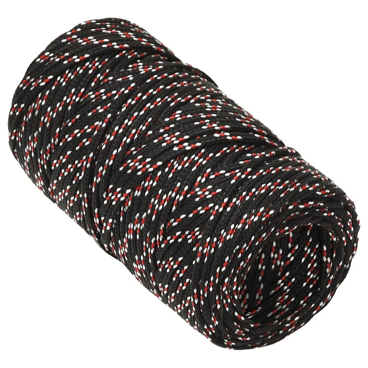 Corde à démarrage Vidaxl 2 mm 50 m de polypropylène noir