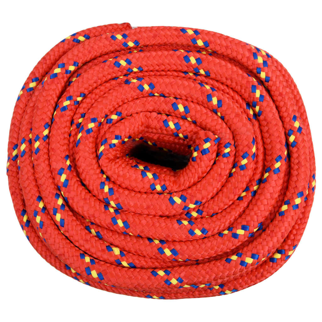 Corde de bateau vidaxl 20 mm 50 m de polypropylène rouge