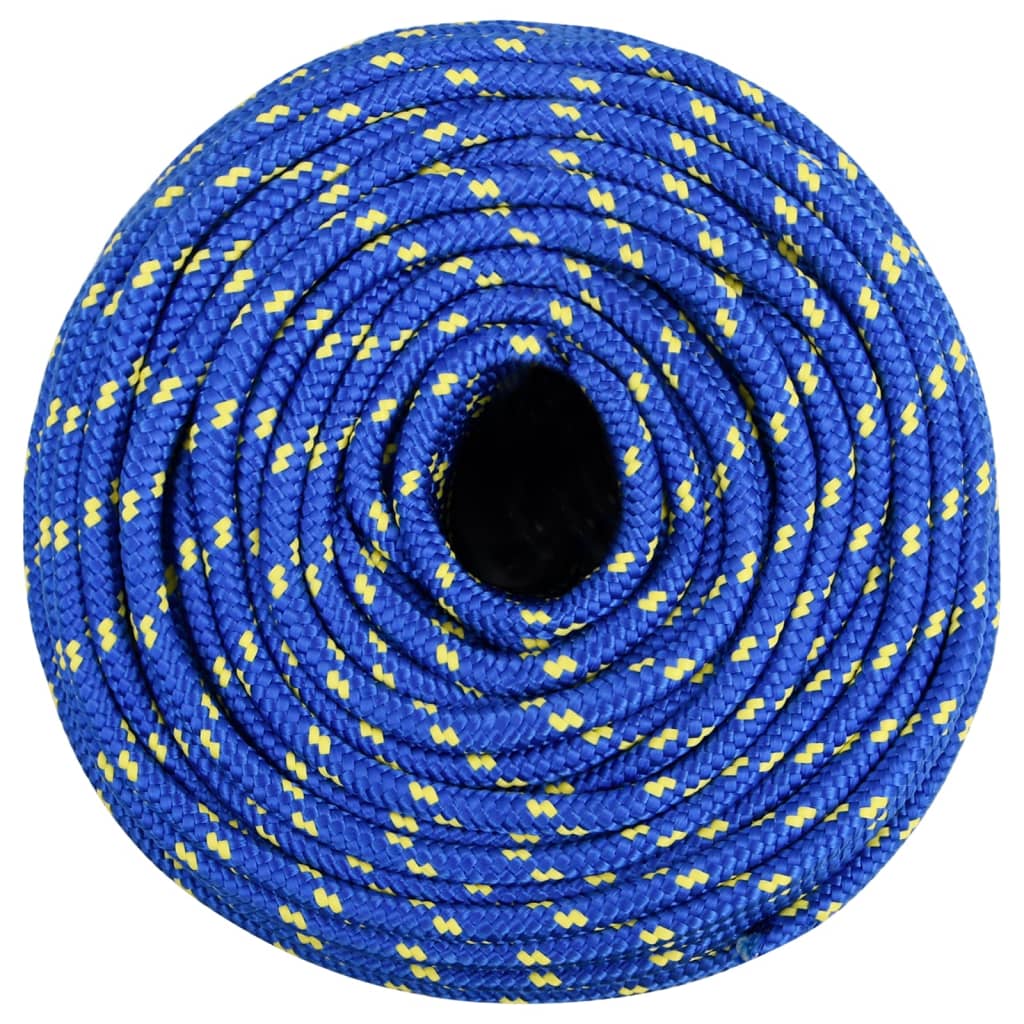 Corde à bateau Vidaxl 8 mm 25 m de bleu de polypropylène