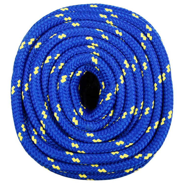 Corde de bateau vidaxl 18 mm 100 m en bleu en polypropène