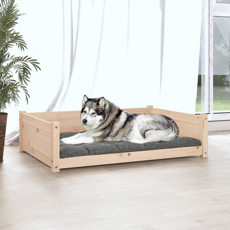 Vidaxl Dog Basket 105.5x75.5x28 cm Pine solide