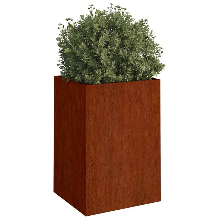 Vidaxl planteur 52x48x75 cm Cortenstaal