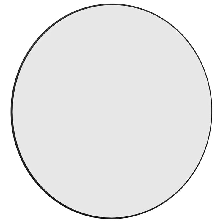 Miroir mural vidaxl rond Ø60 cm noir