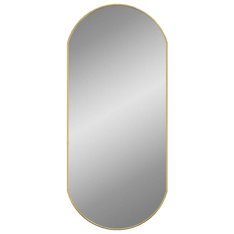 Miroir mural vidaxl 90x40 cm coloré en or ovale