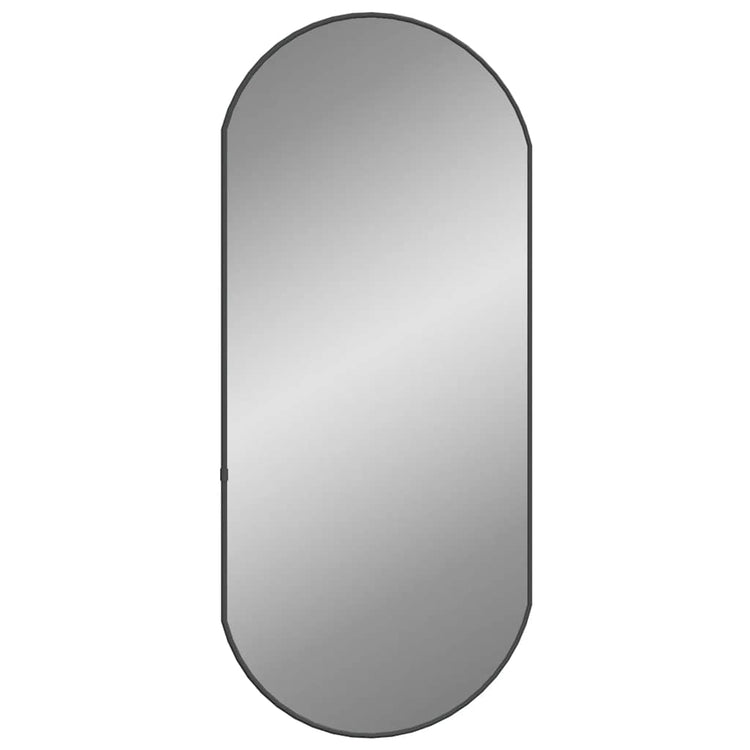 Miroir mural vidaxl 80x35 cm noir ovale