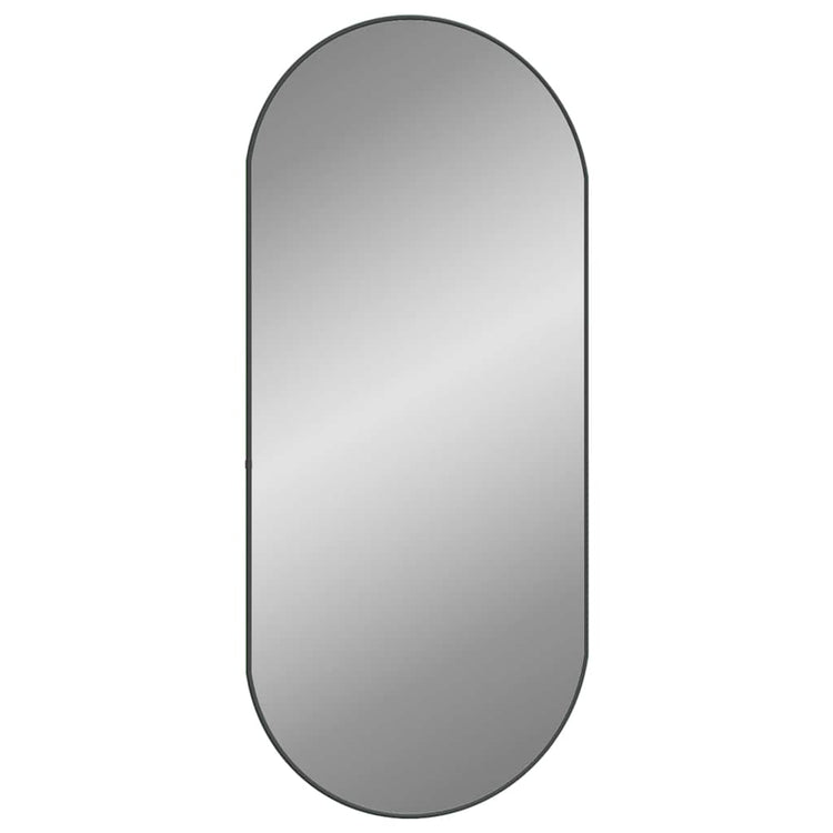 Miroir mural vidaxl 100x45 cm noir ovale