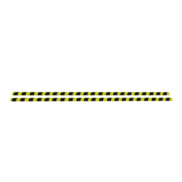Vidaxl Corner Protecteurs 2 PCS 4x4x104 cm PU jaune et noir