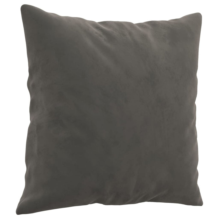 Vidaxl Coussins décoratifs 2 ST 40x40 cm en velours gris foncé