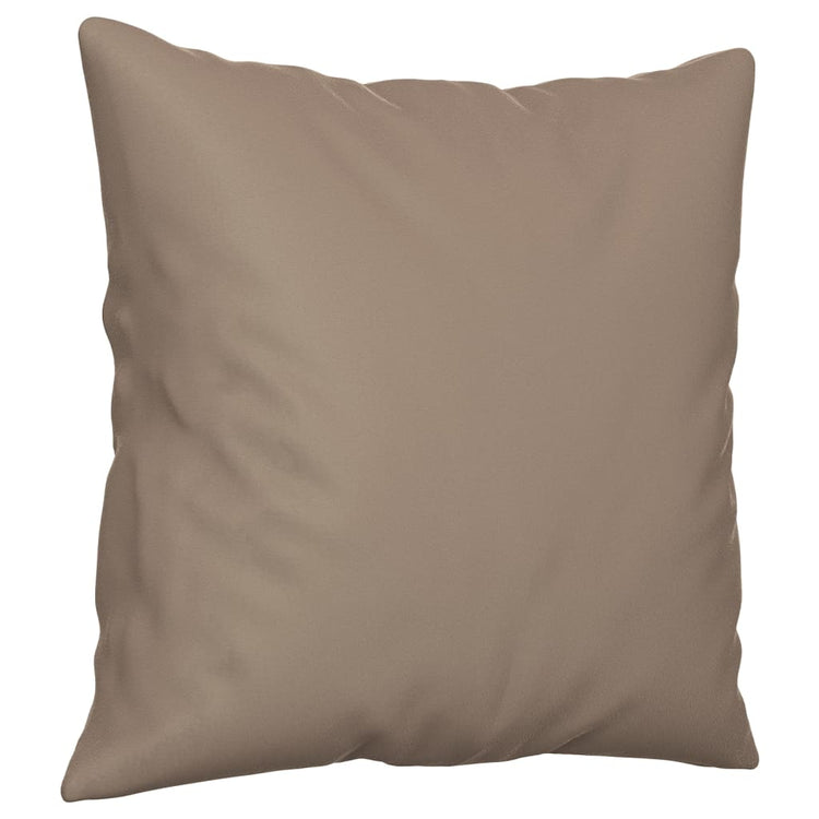 Vidaxl Coussins décoratifs 2 PCS 40x40 cm Fabric de microfibre Taupe