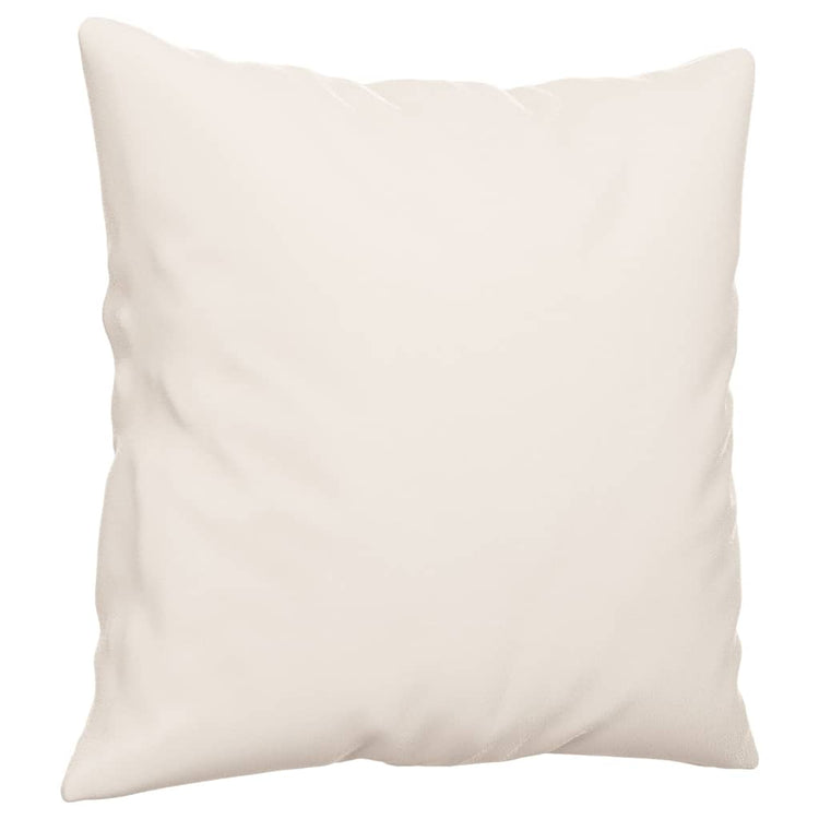 Vidaxl Coussins décoratifs 2 PCS 40x40 cm Tissu de microfibre beige