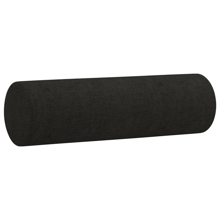 Vidaxl Coussins décoratifs 2 ST 15x50 cm Tissu noir