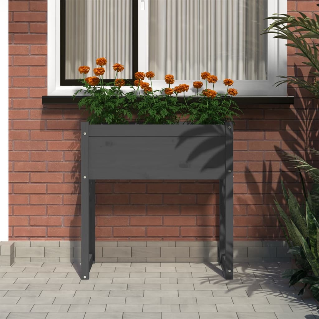 Boîte de planification Vidaxl 78x40x81 cm Green de pin solide