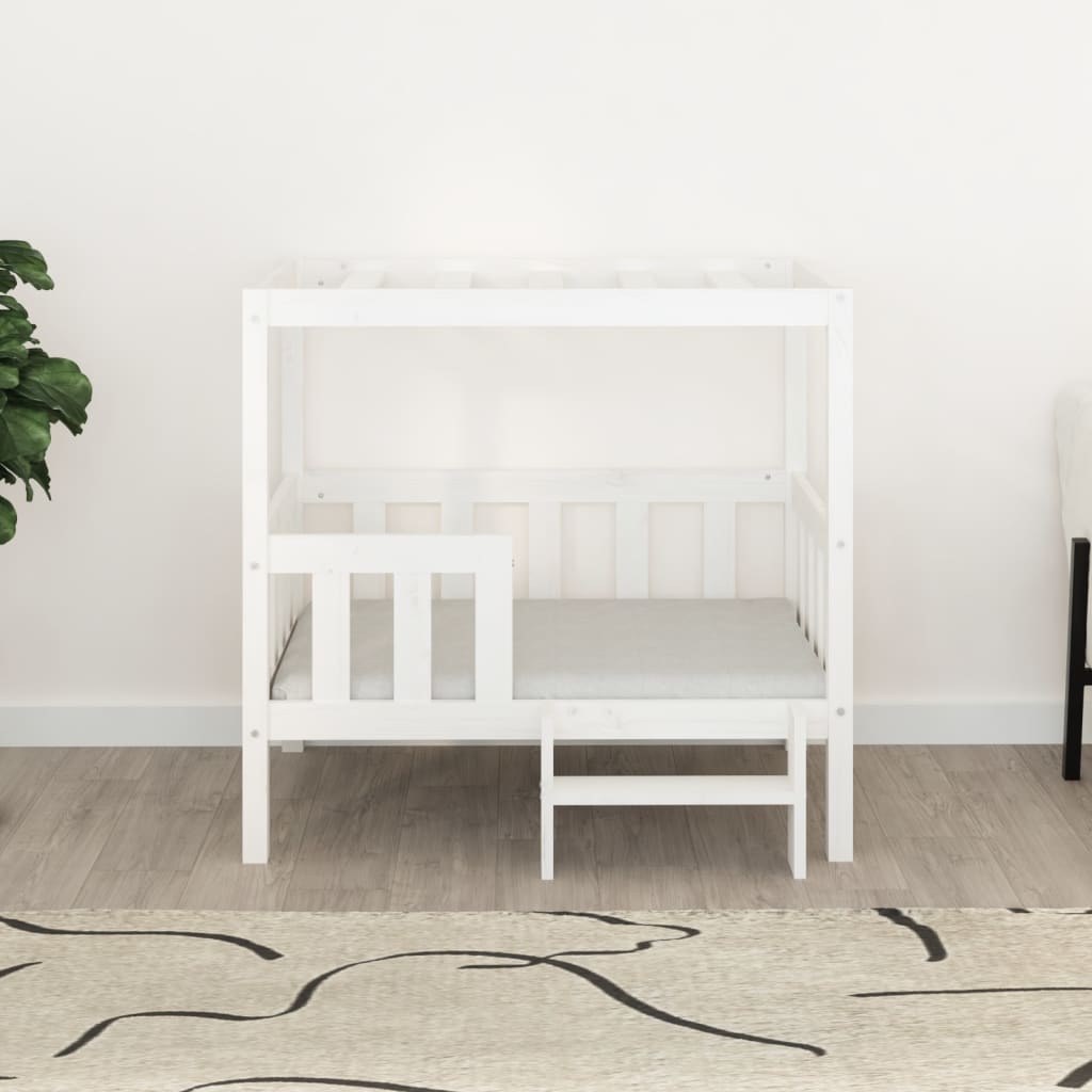 Vidaxl Dog Basket 95.5x73.5x90 cm Pine solide blanc
