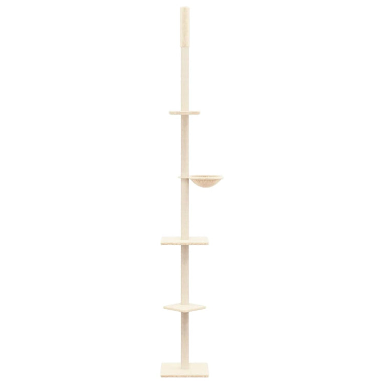 Vidaxl Cat Furniture Floor au plafond 263.5-289,5 cm Crème Crème