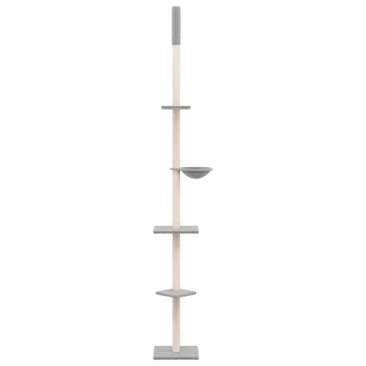 Vidaxl Cat Furniture Floor au plafond 263.5-289,5 cm Gris clair