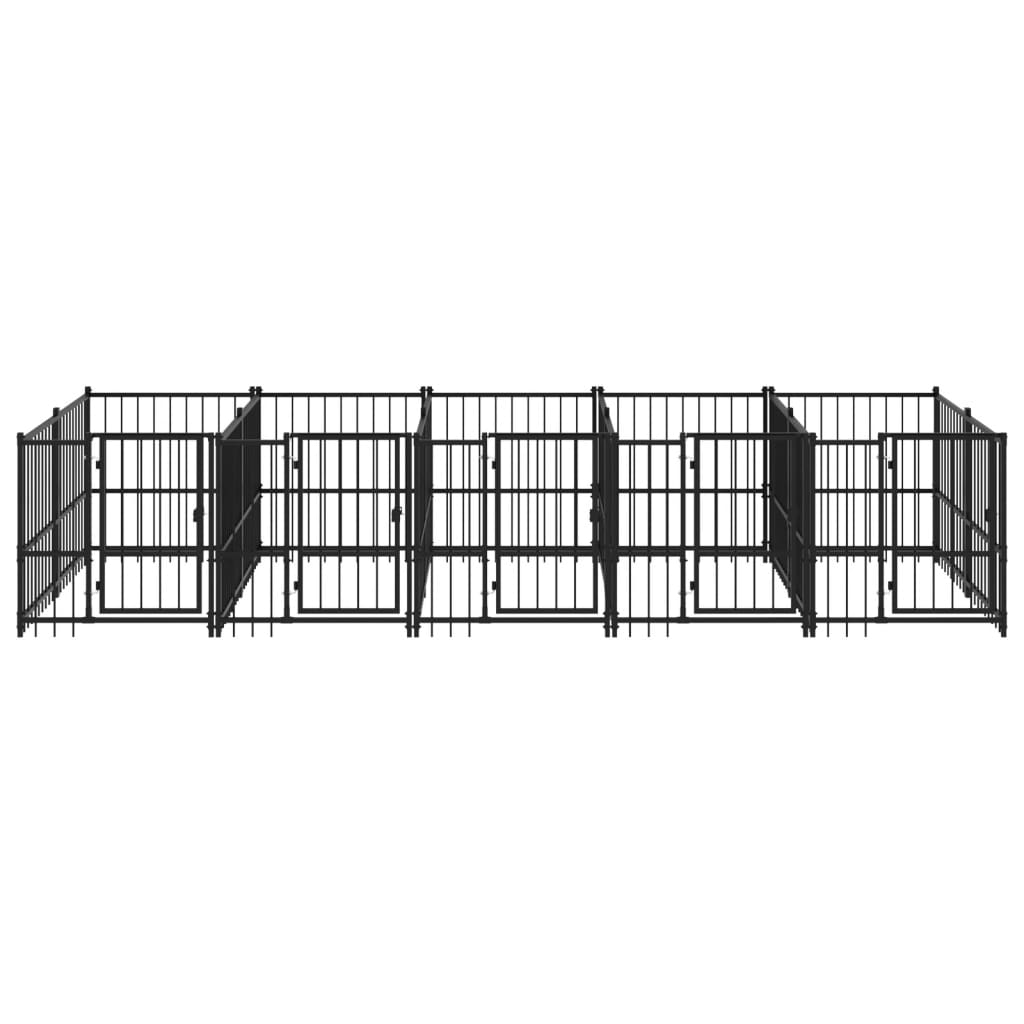 Vidaxl Hondkensne 9,38 m² en acier