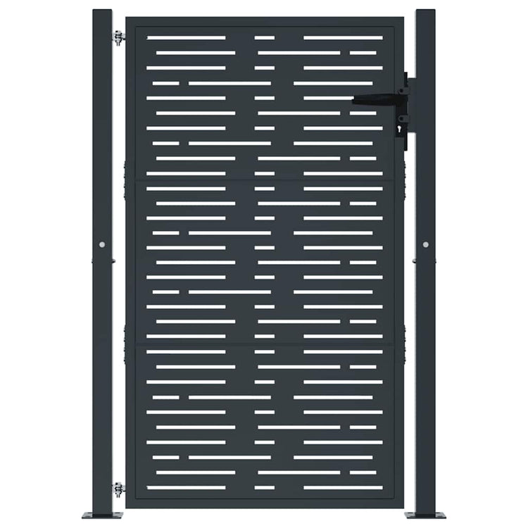 Port vidaxl 105x155 cm avec anthracite en acier carré -colore