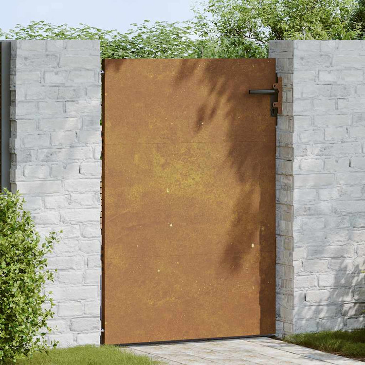 Portail Vidaxxl 85x125 cm acier corten