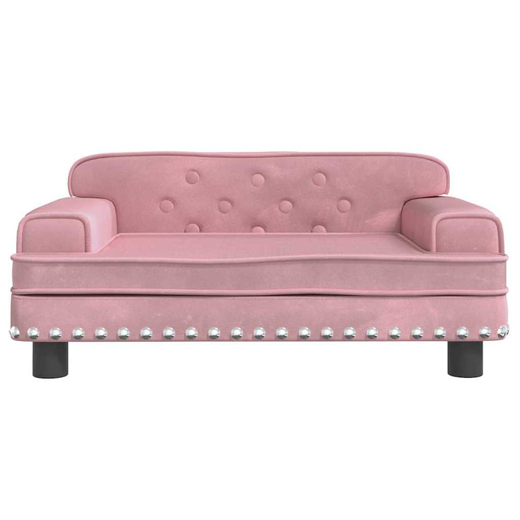 Vidaxl Dog Basket 70x45x30 cm en velours rose