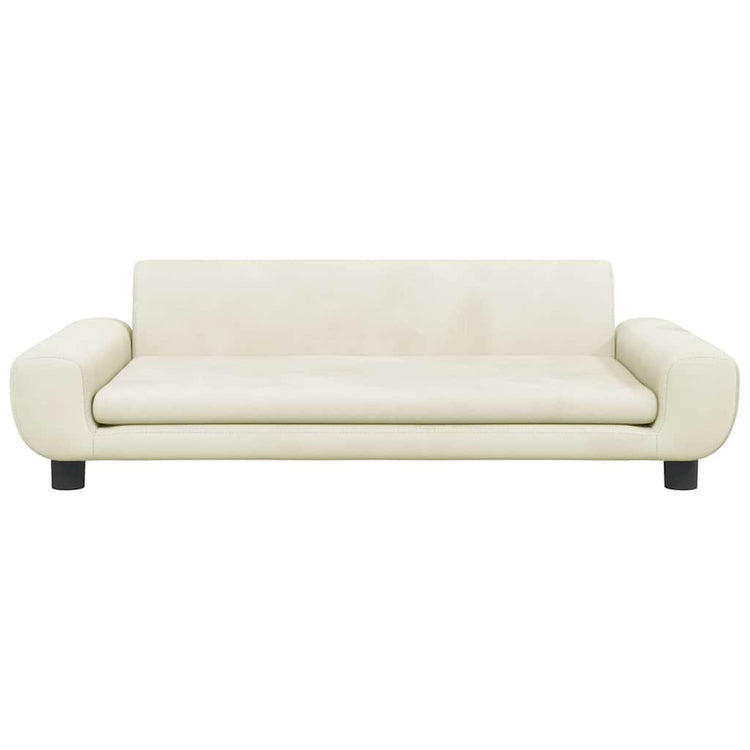 Vidaxl Dog Basket 100x54x33 cm Velvet Cream -Colored