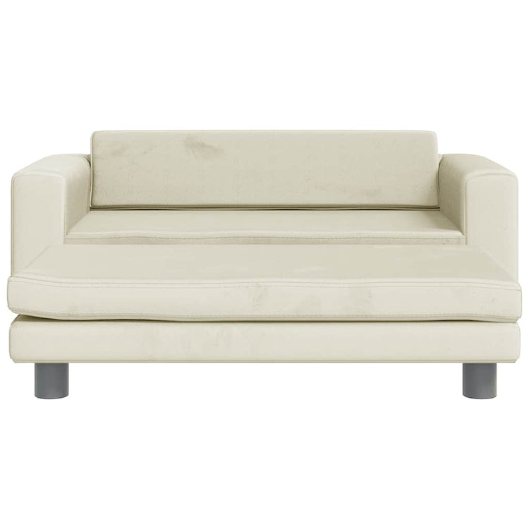 Panier de chien vidaxl avec extension 100x50x30 cm Crème en velours -colore