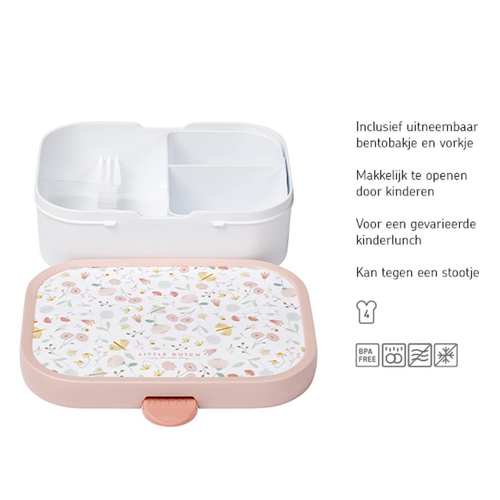 Mépal Campus Lunchbox Fleurs et papillons blancs roses