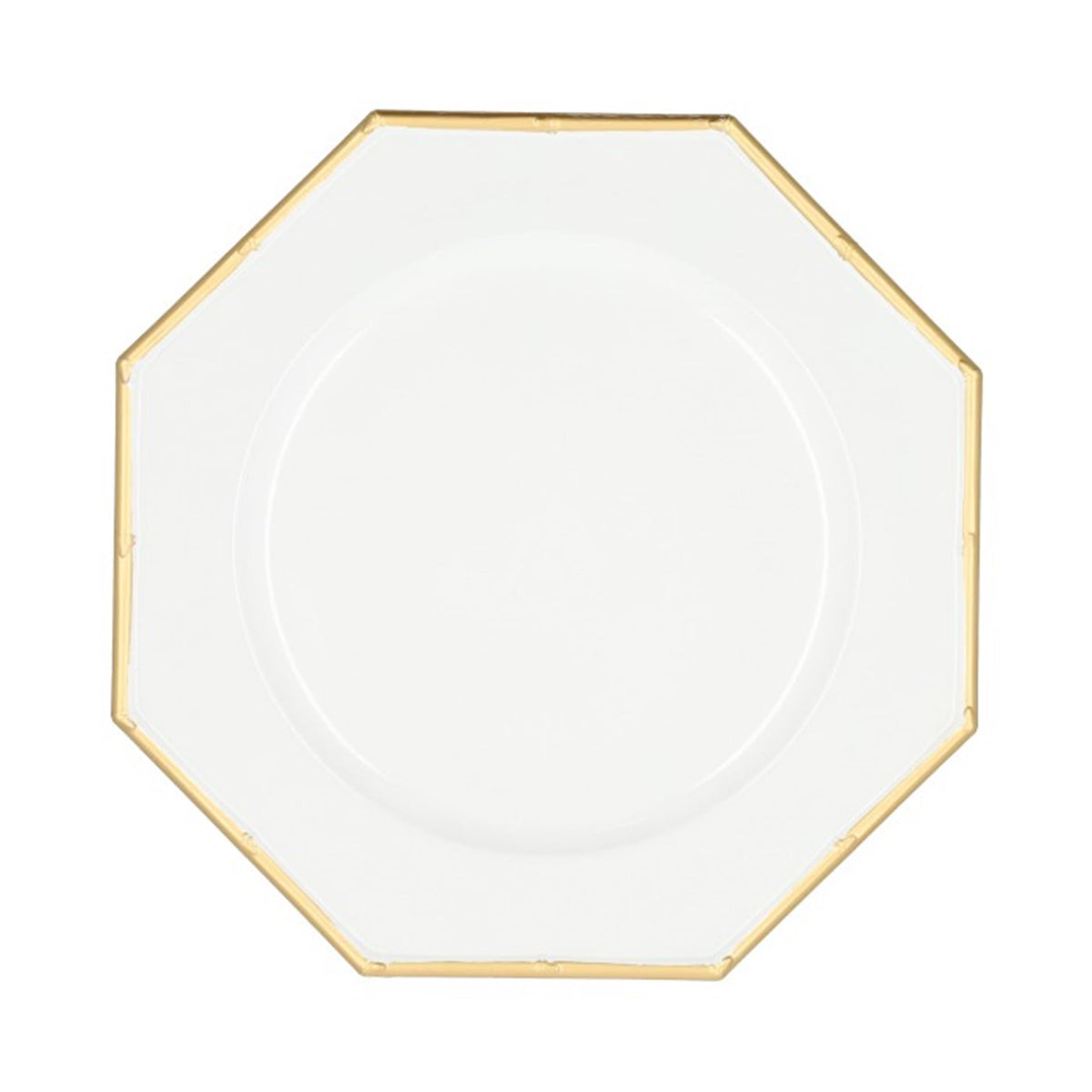 Hbx natural living plaque de base hexagone dia33cm or blanc