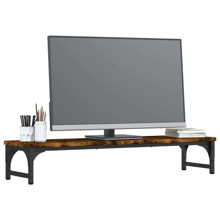 Vidaxl Monitor Standard 85x23x15.5 cm Couleur de chêne fumé en bois transformé