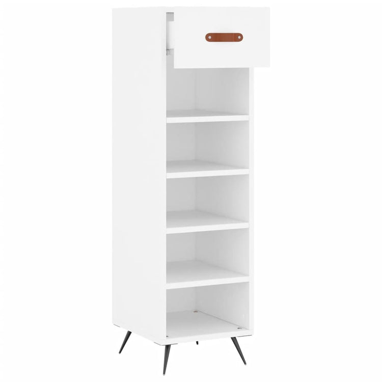 Vidaxx meuble à chaussures 30x35x105 cm bois d'ingénierie blanc