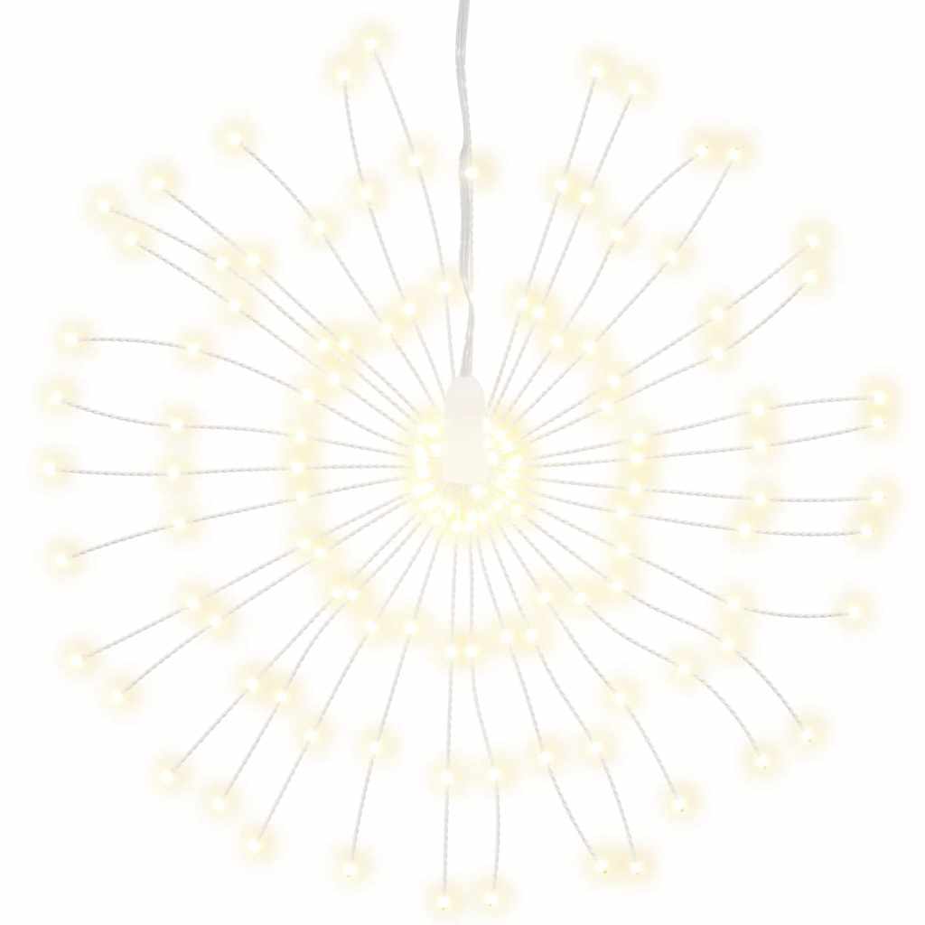 Vidaxl Christmas Lighting Fireworks 4 ST 140 LEDS BLANCS CHAUDS 17 CM