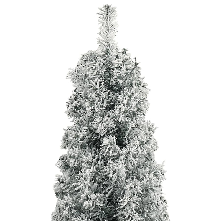 Vidaxl Kunstkerstboom étroit avec standard et neige 270 PVC