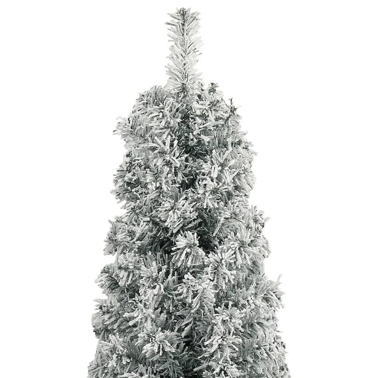 Vidaxl kunstkerstboom étroit avec standard et neige 300 cm PVC