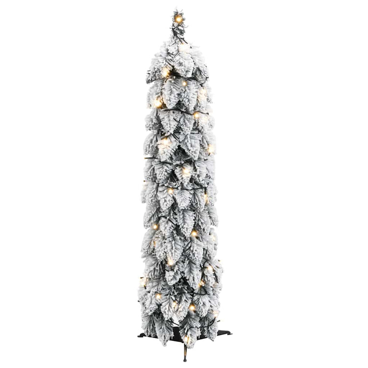 Vidaxl kunstkerstboom avec éclairage et neige 30 LEDS 60 cm