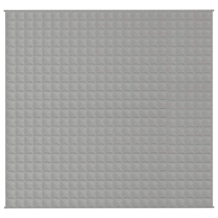 VIDAXL FAIBLAGE COUVERTURE 220X235 cm 15 kg tissu gris