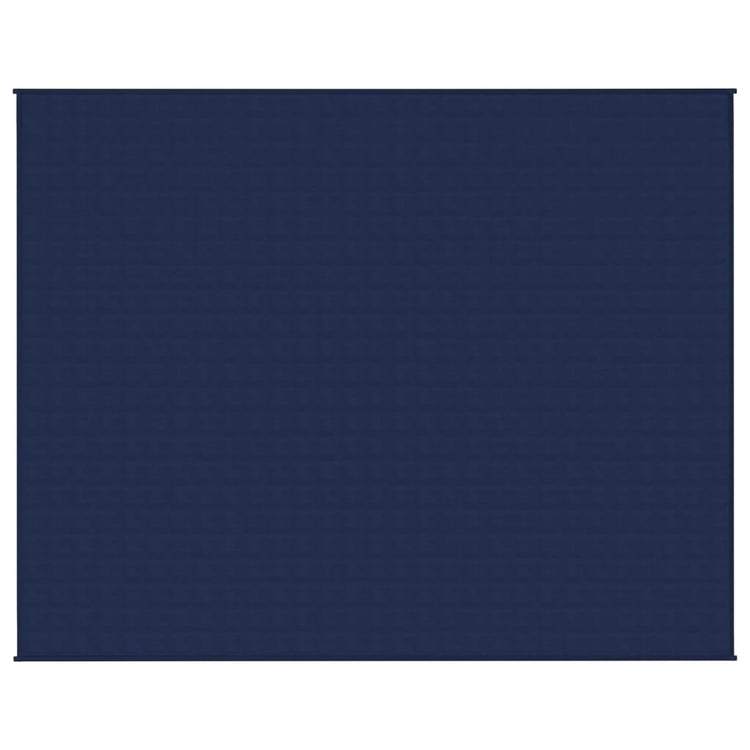 VIDAXL FAIBLAGE COUVERTURE 235x290 cm 15 kg de tissu bleu