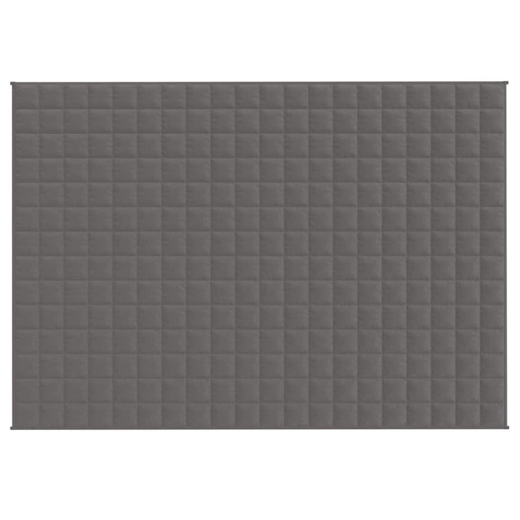 VIDAXL FAIBLAGE COUVERTURE 138X200 cm 10 kg de gris de tissu