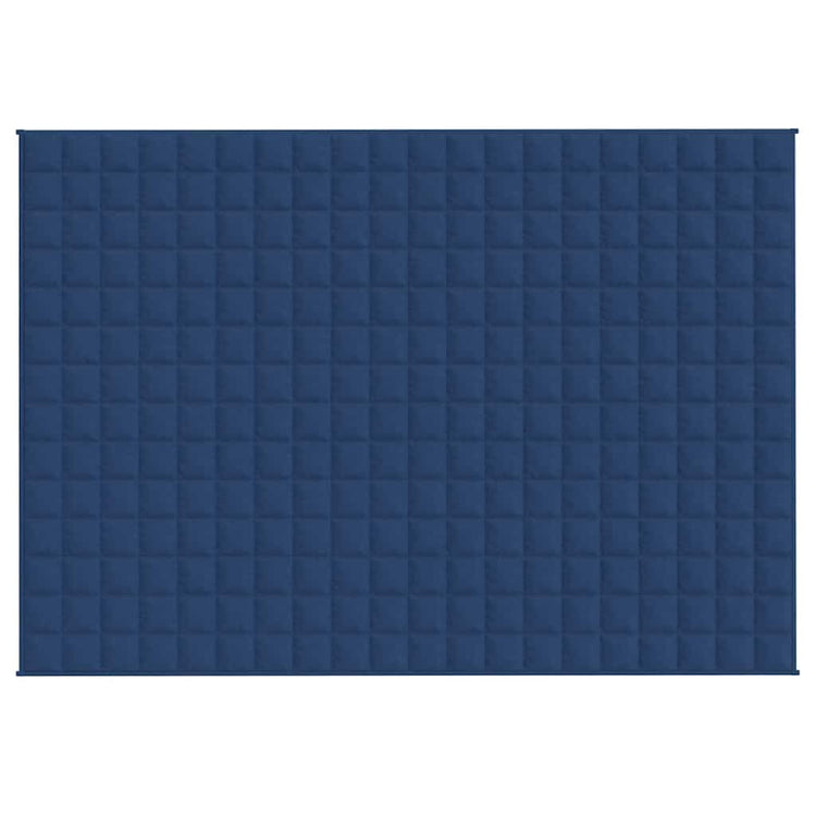 VIDAXL FAIBLAGE COUVERTURE 138X200 cm 10 kg de tissu bleu