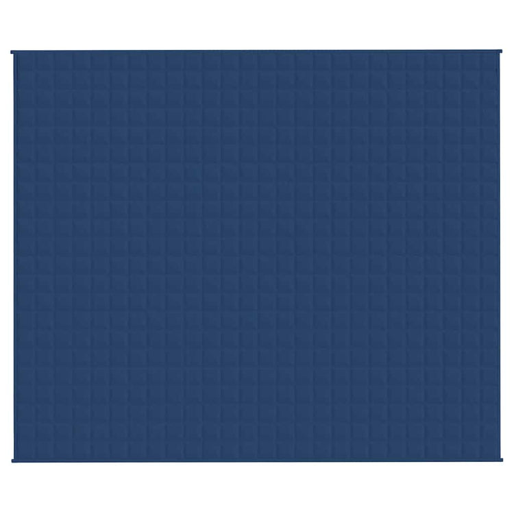 VIDAXL FAIBLAGE COUVERTURE 220X260 cm 15 kg de tissu bleu