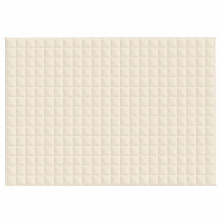 VIDAXL FAIBLAGE COUVERTURE 155X220 cm 11 kg Tissu léger Crème