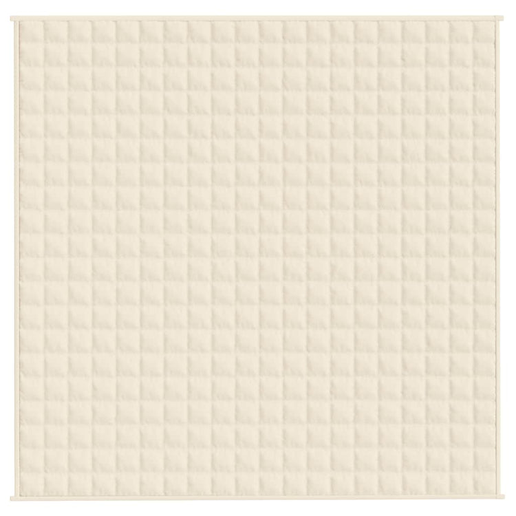 VIDAXL FAIBLAGE COUVERTURE 200x200 cm 13 kg de crème légère en tissu -colore