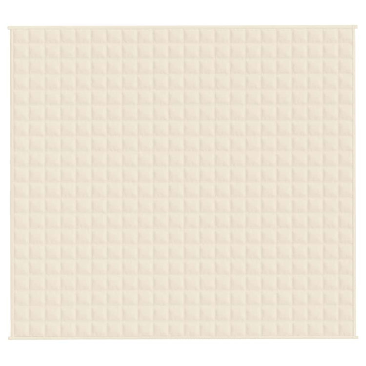 Vidaxl Faibleage Couverture 200x225 cm 9 kg Tissu léger Crème