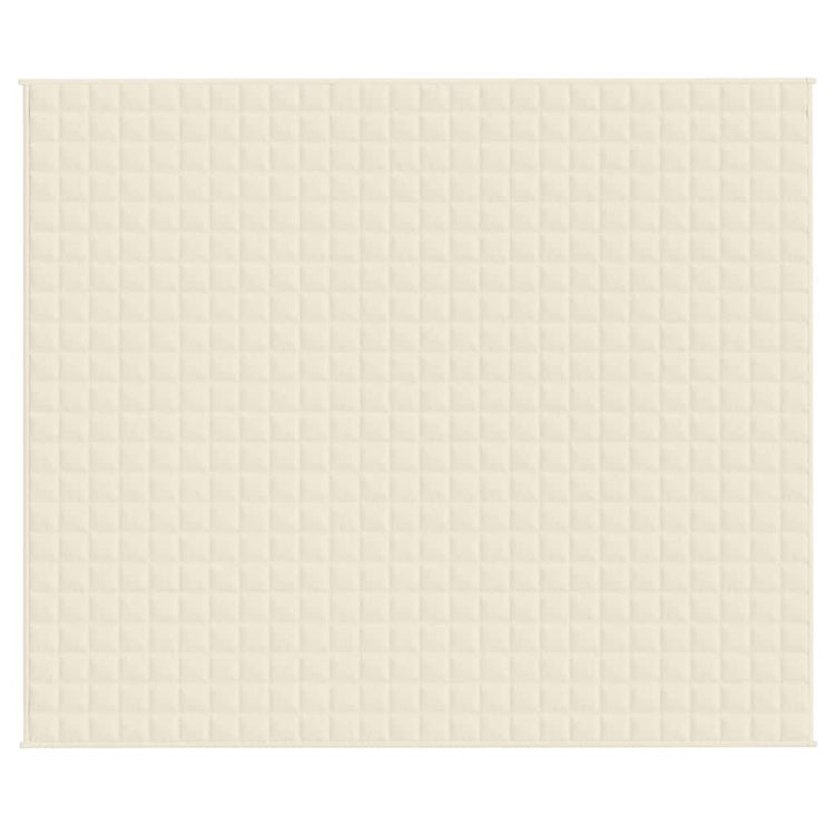VIDAXL FAIBLAGE COUVERTURE 220X260 CM 15 kg Crème légère en tissu -colore